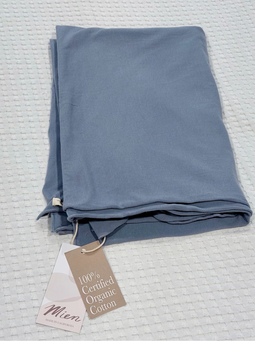 NWT Soft Wrap Dusty Blue shawl blanket scarf cozy fall wear cotton jersey new OS - Picture 2 of 6